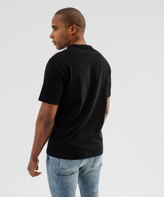 Tee-shirt manches courtes en coton uni homme vue3 - GEMO (HOMME) - GEMO