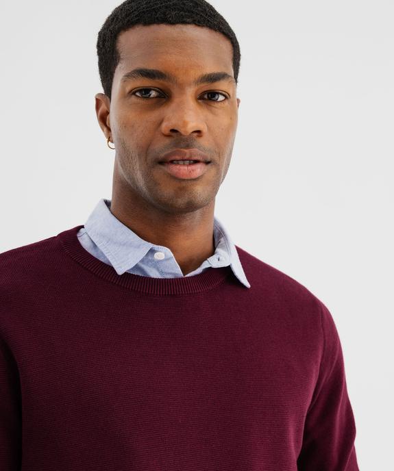 Pull en coton à col rond homme vue4 - GEMO (HOMME) - GEMO