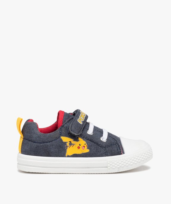 Baskets garçon en toile imprimées Pikachu – Pokémon vue1 - POKEMON - GEMO