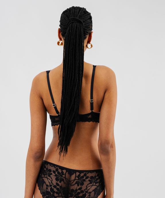 Soutien-gorge push-up à bretelles foulard femme vue3 - GEMO(HOMWR FEM) - GEMO
