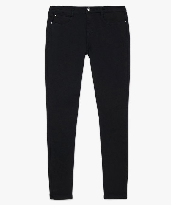 Pantalon femme coupe slim en toile extensible vue4 - GEMO(FEMME PAP) - GEMO