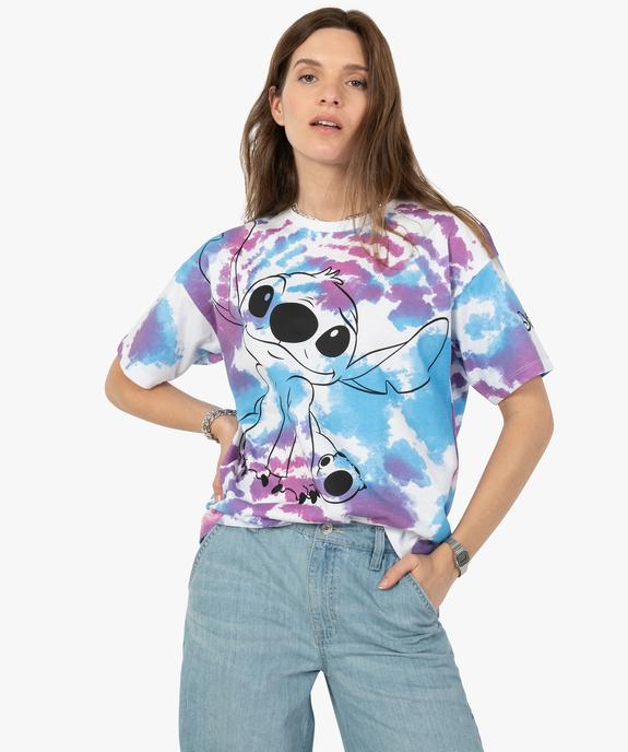Tee-shirt femme à manches courtes Lilo et Stitch - Disney vue2 - DISNEY DTR - GEMO