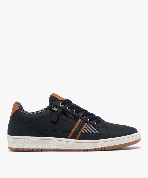 Baskets basses à lacets au look urbain homme vue2 - URBAN STEPS - GEMO