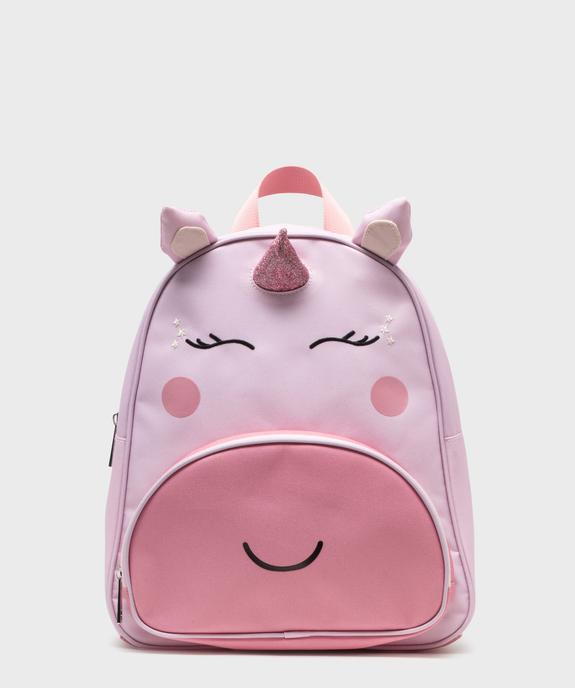 Cartable sac à dos à motif licorne fille vue1 - GEMO (ACCESS) - GEMO