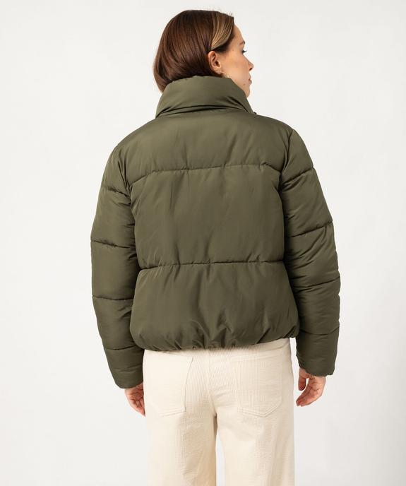 Blouson matelassé avec col montant coupe courte femme vue6 - PREMIER PRIX BY GEMO - GEMO