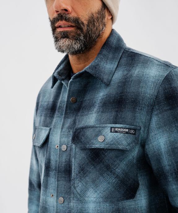 Sur-chemise à carreaux avec doublure matelassée homme - Roadsign - ROADSIGN D Sur-chemise à carreaux avec doublure matelassée homme - Roadsign vue5 - ROADSIGN D - GEMO