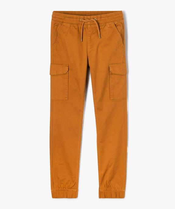 Pantalon en toile coupe jogger slim garçon vue2 - GEMO 4G GARCON - GEMO