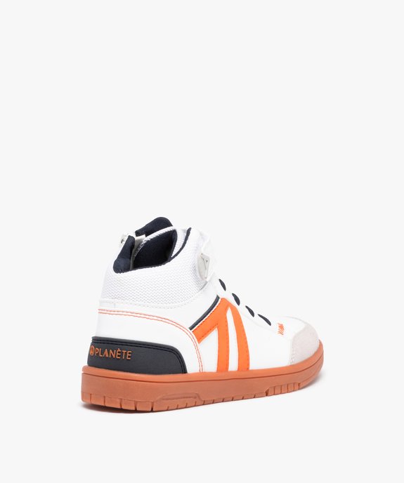 Baskets garçon mid-cut multicolores – Alma Planète  vue4 - ALMA PLANETE - GEMO