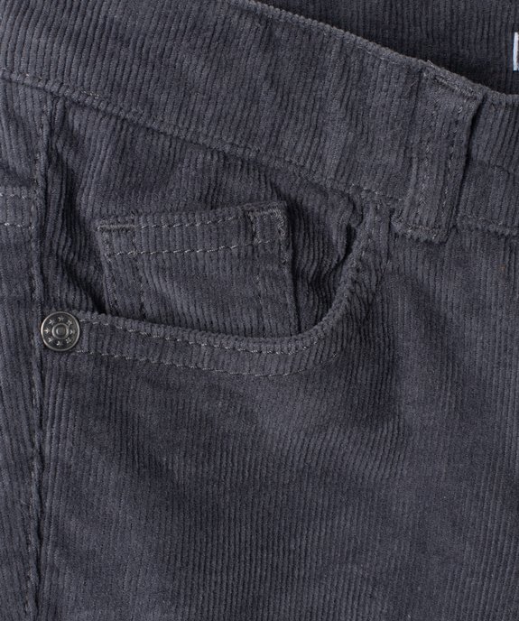 Pantalon garçon 5 poches en velours côtelé vue2 - GEMO (ENFANT) - GEMO
