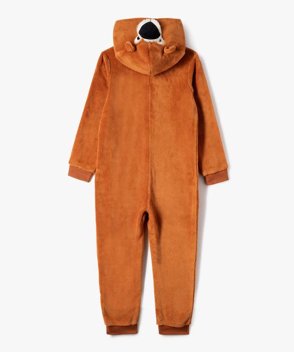 Combinaison d’intérieur en maille pelucheavec motif ours enfant vue4 - GEMO (ENFANT) - GEMO