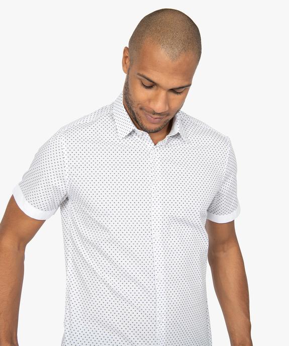 Chemise homme à manches courtes imprimée vue2 - GEMO (HOMME) - GEMO