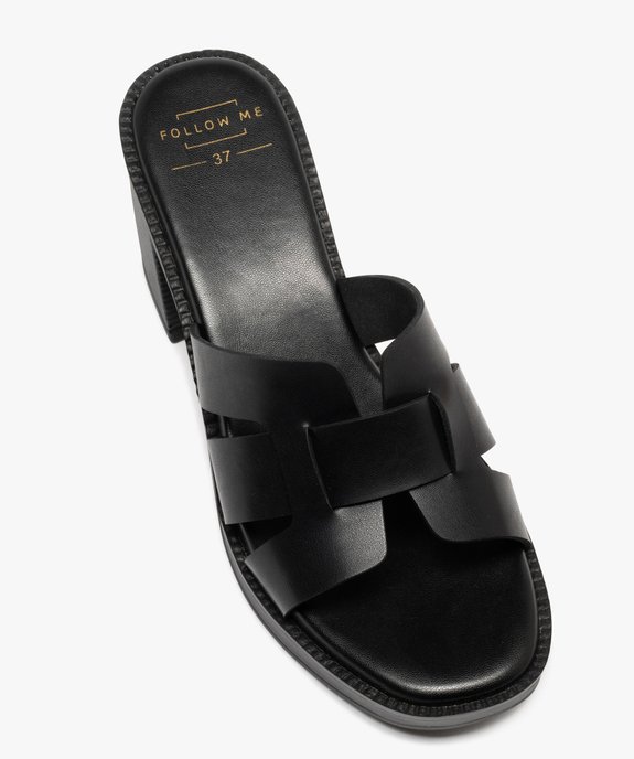 Mules à talon haut et bout ouvert femme vue5 - FOLLOW ME - GEMO