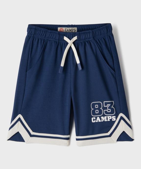 Short de sport aux finitions contrastantes garçon - Camps United vue1 - CAMPS - GEMO