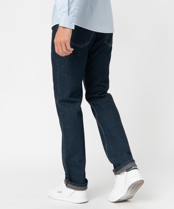 Jean homme coupe Regular aspect brut vue3 - GEMO (HOMME) - GEMO