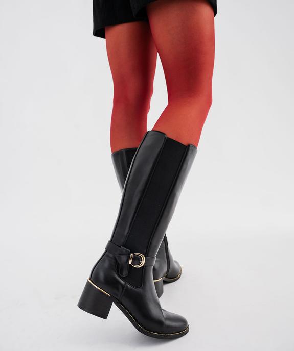 Bottes avec bande élastique sur le côté femme - Valentina Baldano vue1 - VALENTINA BALDANO GEMO FORGOOD - GEMO