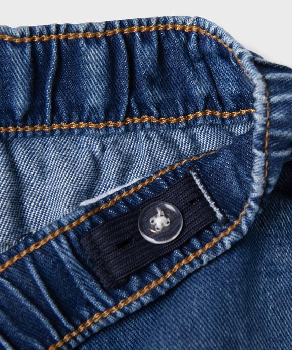 Short en jean avec taille ajustable bébé garçon vue2 - GEMO 4G BEBE - GEMO