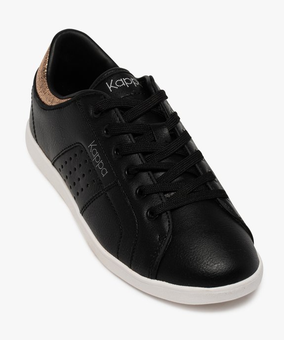 Baskets femme unies à lacets avec détails girly - Kappa vue5 - KAPPA - GEMO