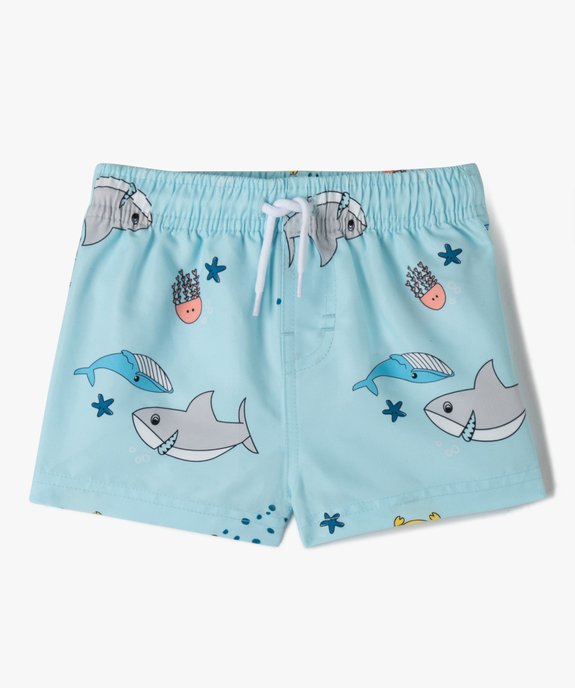 Short de bain garçon imprimé animaux marins vue1 - GEMO(BEBE DEBT) - GEMO