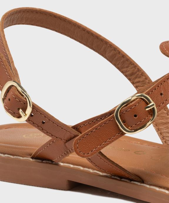 Sandales à brides esprit fisherman en cuir femme - LuluCastagnette vue6 - LULUCASTAGNETTE - GEMO