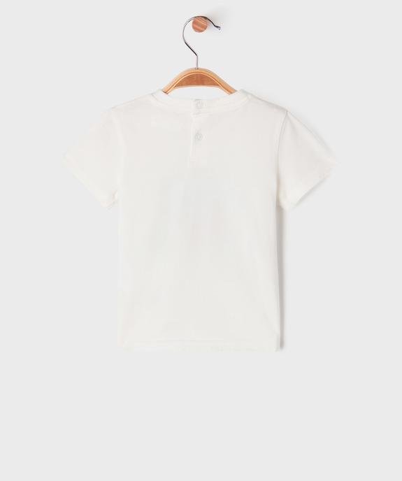 Tee-shirt manches courtes avec motif estival bébé garçon vue4 - GEMO 4G BEBE - GEMO