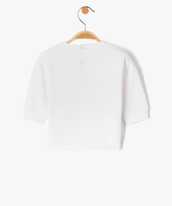 Sweat bébé garçon en molleton chaud à motifs vue3 - GEMO(BEBE DEBT) - GEMO