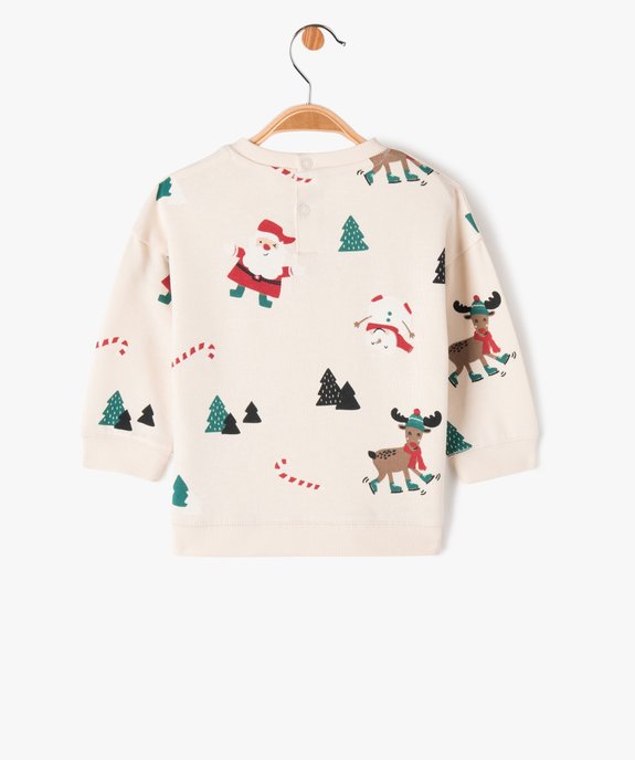 Sweat de Noël imprimé bébé garçon vue4 - GEMO(BEBE DEBT) - GEMO