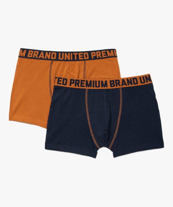 Boxer homme à ceinture imprimée (lot de 2) vue1 - GEMO 4G HOMME - GEMO