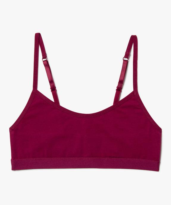 Brassière fille à fines bretelles  vue1 - GEMO 4G FILLE - GEMO