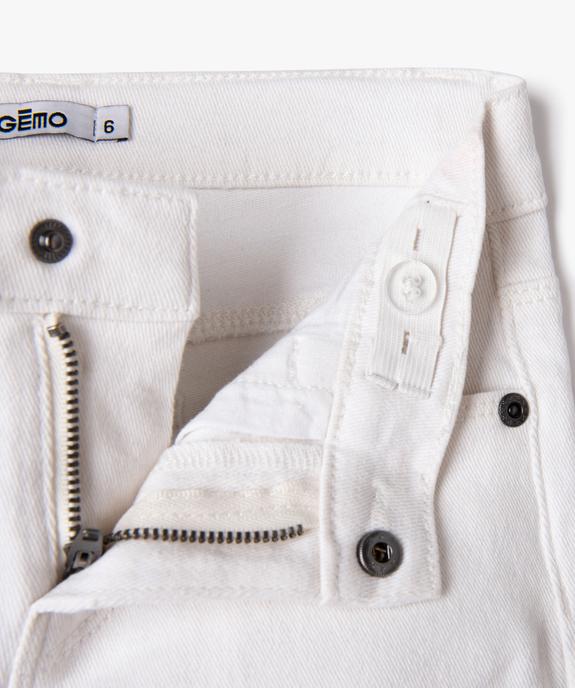 Short en jean coloré en denim stretch fille vue3 - GEMO 4G FILLE - GEMO
