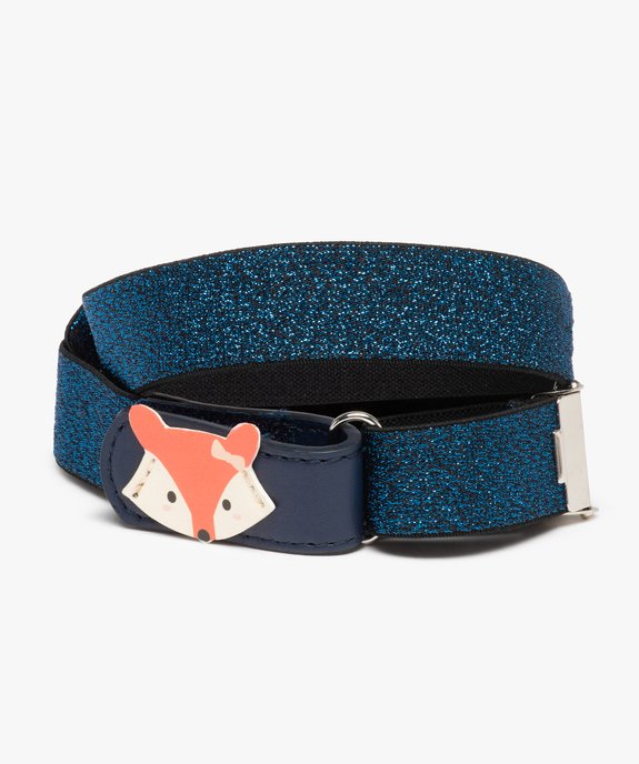 Ceinture fille élastique pailletée avec motif renard vue1 - GEMO (ENFANT) - GEMO