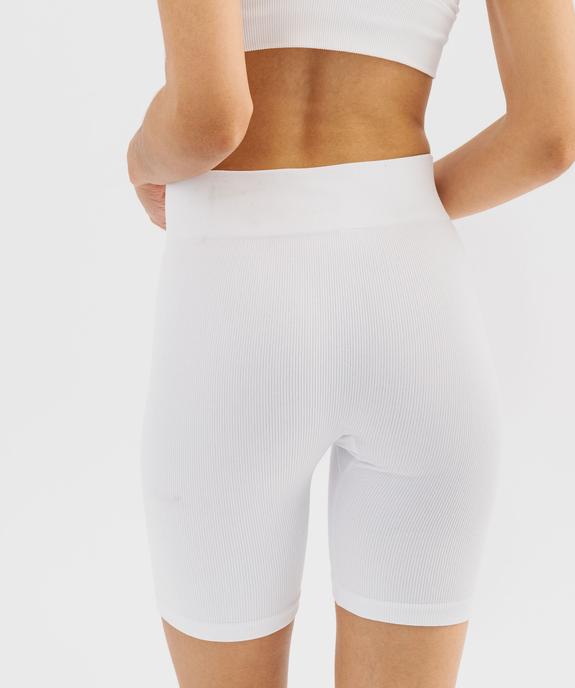 Boxer long en maille côtelée extensible femme vue2 - GEMO(HOMWR FEM) - GEMO