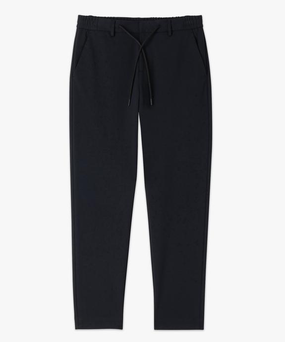 Pantalon en toile coupe Slim avec ceinture élastique homme vue4 - GEMO (HOMME) - GEMO