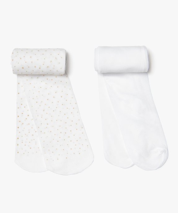 Collants semi-opaques fille (lot de 2) vue1 - GEMO (ENFANT) - GEMO