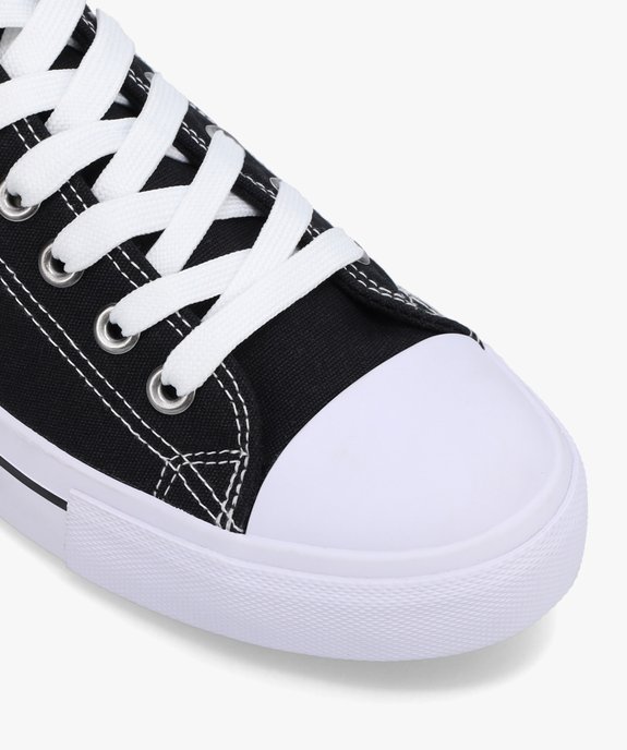 Baskets femme en toile à bout renforcé fermeture lacets vue6 - FOLLOW ME G4G - GEMO