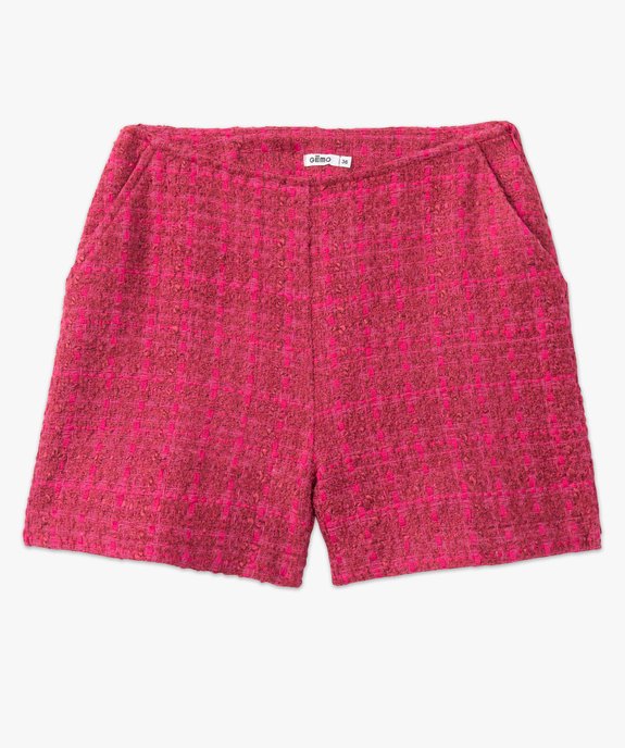 Short femme aspect tweed coupe ample vue4 - GEMO(FEMME PAP) - GEMO
