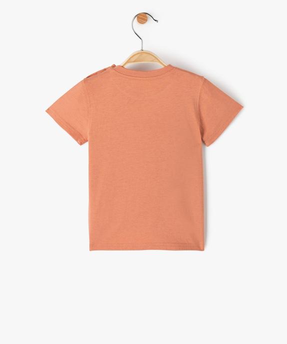 Tee-shirt bébé garçon avec message vue4 - GEMO(BEBE DEBT) - GEMO