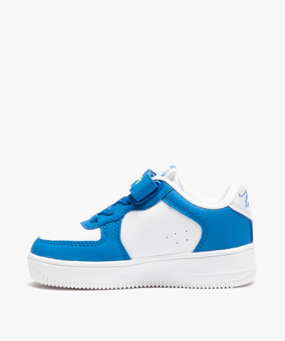 Baskets garçon bicolores à lacets et scratch – Airness Arwo vue3 - AIRNESS - GEMO