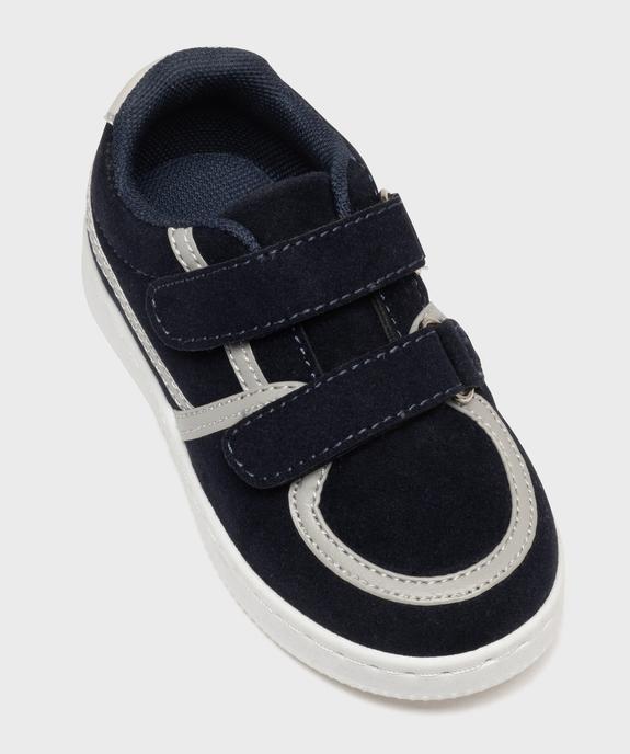 Baskets bicolores à scratch bébé garçon - Buggy vue5 - BUGGY - GEMO