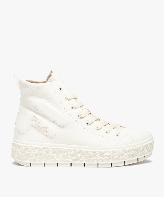 Baskets femme montantes en toile unie - Fila Potenza vue1 - FILA - GEMO