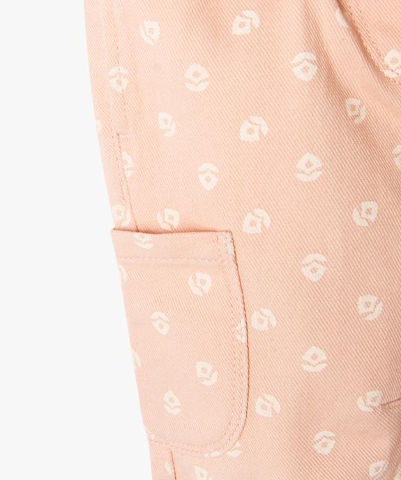 Pantalon jogger imprimé bébé fille vue2 - GEMO(BEBE DEBT) - GEMO