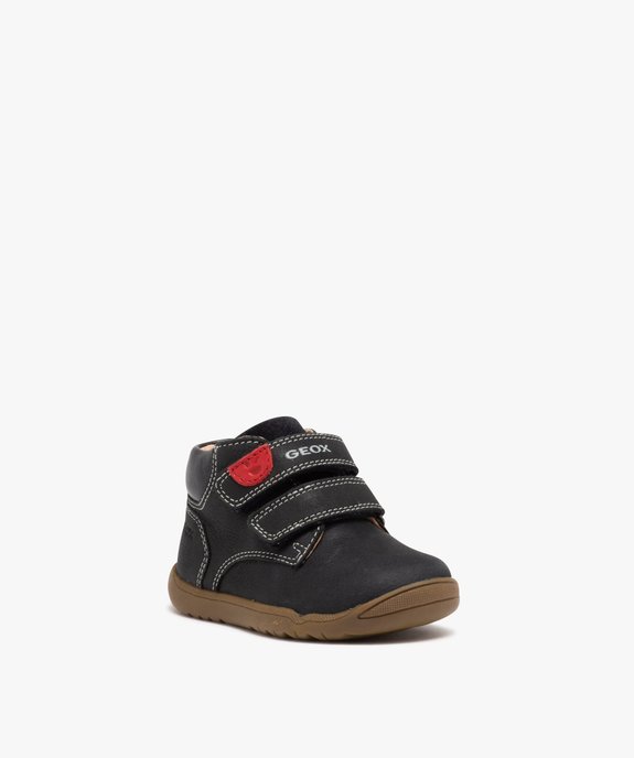Chaussures premiers pas bébé garçon unies en suédine - Geox vue2 - GEOX - GEMO