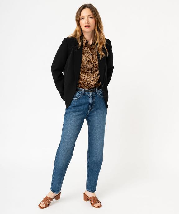 Veste de tailleur unie fermeture un bouton femme vue5 - GEMO(FEMME PAP) - GEMO