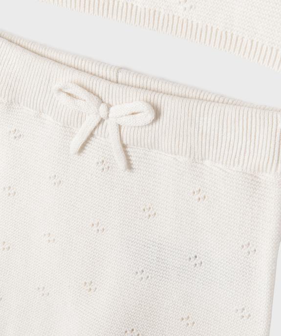 Ensemble 2 pièces en maille bébé fille brassière et pantalon - LuluCastagnette vue3 - LULU CASTAGNETTE G4G D - GEMO
