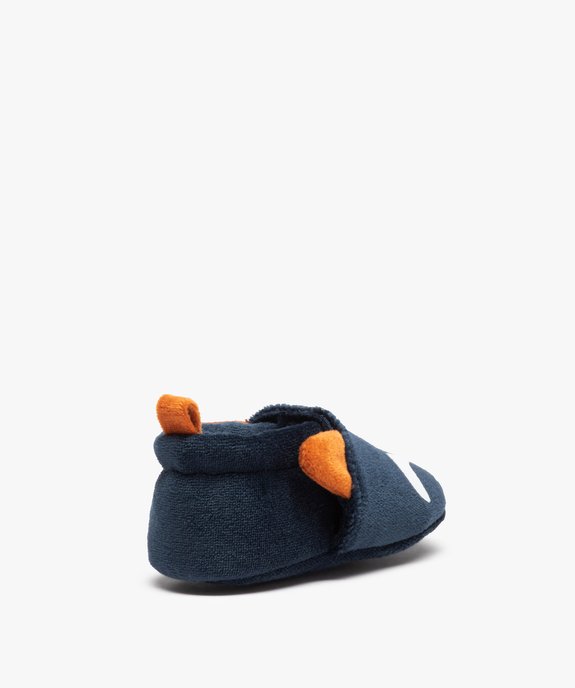 Chaussons bébé garçon en velours renard vue4 - GEMO 4G BEBE - GEMO
