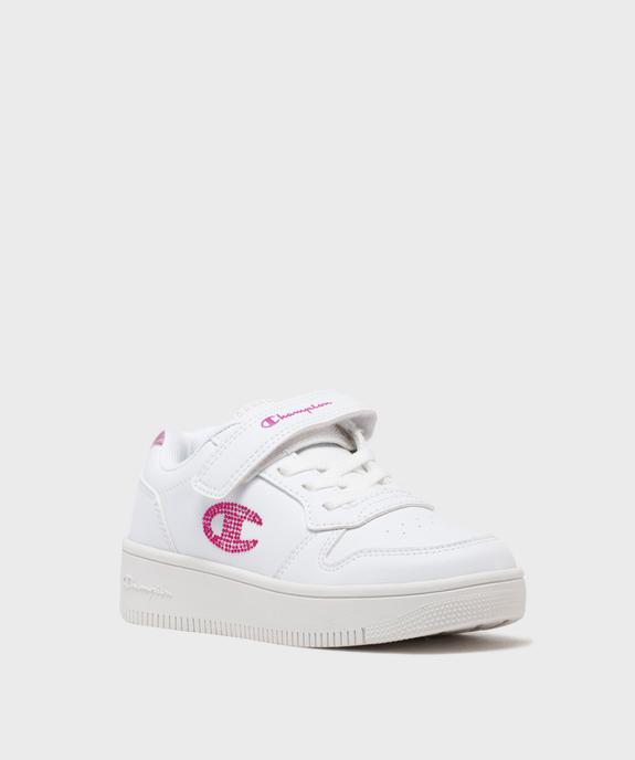Baskets à scratch avec logo en strass fille - Champion  vue2 - CHAMPION USA - GEMO