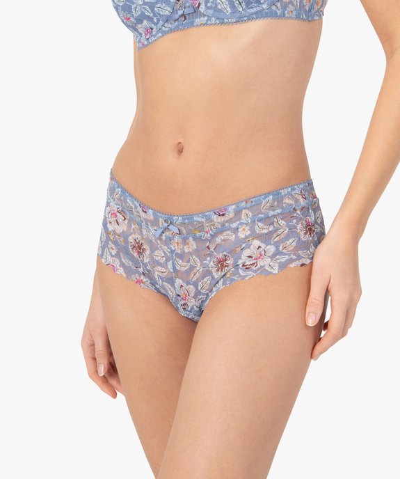 Shorty femme en dentelle avec petit anneau à la taille vue1 - GEMO(HOMWR FEM) - GEMO