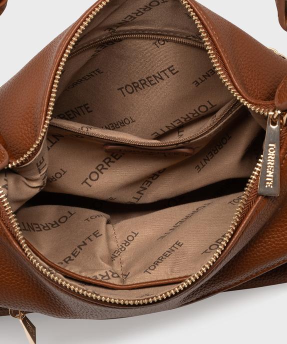 Sac souple avec deux bandoulière femme - Torrente vue3 - TORRENTE - GEMO