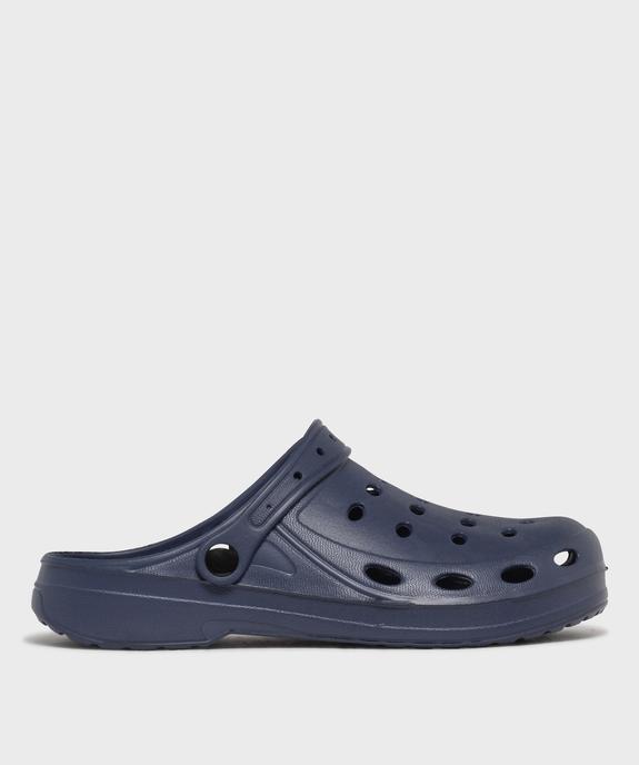 Sabots souples dessus uni perforé homme vue1 - GEMO (PLAGE) - GEMO