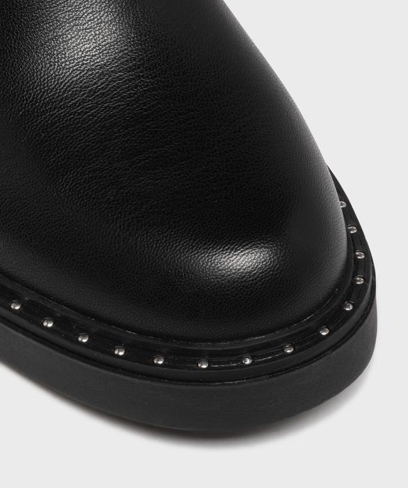 Boots zippées à clous et à petit talon femme vue6 - 5 MILES - GEMO
