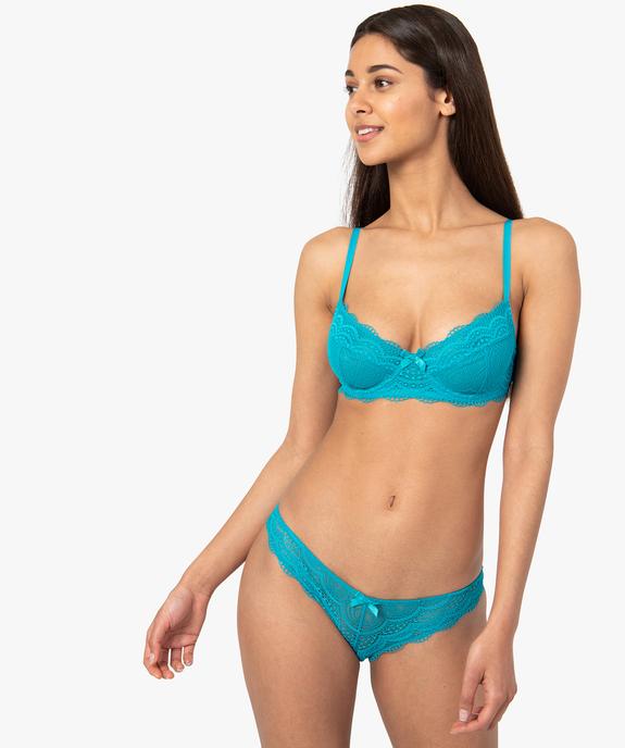 Culottes en dentelle et tulle femme (lot de 2) vue3 - GEMO(HOMWR FEM) - GEMO